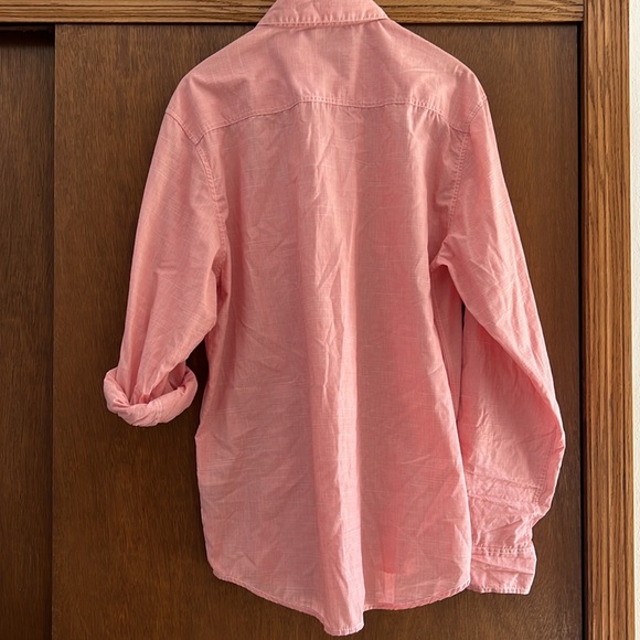 Carbon XL Pink Button Western Shirt Roll Tab Option Long Sleeve Classic - Picture 3 of 13